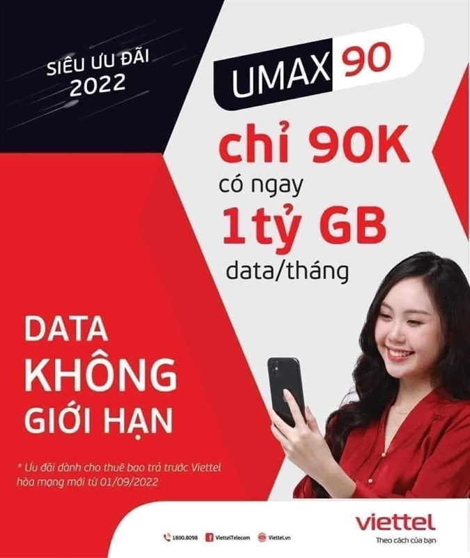 GÓI UMAX90 VIETTEL