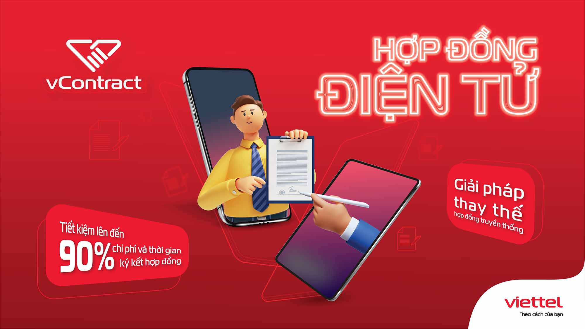 Viettel chính thức kinh doanh dịch vụ Chứng thực Hợp đồng điện tử vContract